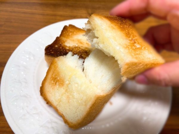 Olympicの生食パンをトーストしたら外はカリカリ、でも中はしっとり柔らか。
