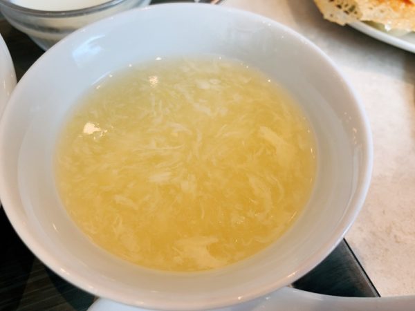 福満園 横浜グランゲート店　四川赤麻婆豆腐定食　卵スープ